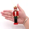 6pcs Wood Nutcracker Christmas Lucky Christmas Nutcracker Decorations Ornaments Drawing Walnuts Soldiers Band Dolls257P