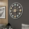Duvar Saatleri Avrupa Amerika Moda Stil Demir Sessiz Saat Kesinlikle Yatak Odası Dekor Ev Için Asılı 50 cm1