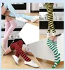 23 Styles Fashion Big Girls Over Knee Long Stripe Printed Stockings Thigh High Striped Patterned Socks Sweet Cute Women Girls Sock3722551
