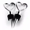 Creative Heart Shaped Wine Stopper Bottle Stopper party Wedding Favors gifts Sealed Wine Bottle Pourer Stopper Kitchen Barware Tools