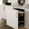 BrassWorks Modern Kitchen Cabinet Handles Gold - Pulls and Knobs for Drawers, Dressers, Cupboards & Wardrobes.