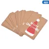 50PCS Multi Style Kraft Paper Tag Artigianato fai da te Hang Tag Confezioni regalo Forniture Etichette per bomboniere natalizie con corda