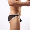 Fashion-Sexy Men Underwear Briefs Ice Silk Comfortable See Through Ultra-thin Nylon Panties Breathable Casual Homme Men Briefs Underwear