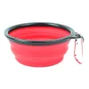 2020 Travel Collapsible Pet Dog Cat Accessories Feeding Bowl Water Dish Feeder Silicone Foldbar 6 Färger Dog Bowl att välja5734590