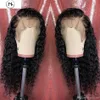 Brésil Hair Water Wave Lace Frontal Human Hair Wigs 134 Pré-cueillette brésilienne en dentelle humaine Wig 150 Wig densité Remy Black Woman8997184