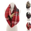 Moda Kobiety Plaid Zipper Szalik Niewidzialny Kieszonkowy Szaliki Lady Platformy Nakrętek Zimowy Ciepły Wrap 3styles Rra1954