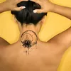 Adesivos de tatuagem temporária à prova d'água Triângulo de flores de flor de volta nas tatuagens de mão TATTO FALHA TATOO FLASH TO MENINAS MENINAS HOMENS CRIANÇAS