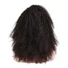 Braziliaanse kinky krullend pruiken met pony rang 10A maagdelijke remy haar voor zwarte vrouwen kinki afro menselijke haren pruik few 130% dichtheid lijmloos