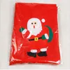 Adornos navideños 1 Uds. 45CM para el hogar falda de árbol no tejida roja delantal con apliques de Papá Noel 1