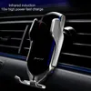 R2 Smart Wireless Hoarder Holder Induction Car Mount 10W Зарядка Телефон Автоматический зажим для Samsung Galaxy S20 Note и iPhone 12 XR XS Max 11 Pro Fast Chargers Retail
