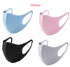 Adult kid Mouth Ice Mask Anti Dust Face Cover PM2.5 Respirator Dustproof Anti-bacterial Washable Reusable Ice Silk Cotton Masks Adult Child