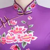 Nieuwe Collectie Chinese Lange Cheongsam Mode Vrouwen Borduurwerk Jurk Elegant Rayon Qipao Party Jurken Vestido Gratis verzending
