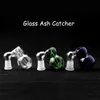 Rökningstillbehör Mini Glass Ash Catcher Bowls med 14 mm 18mm manliga kvinnliga leder 3 Kindfärger For Vattenbongar
