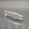 Bottiglie di rullo di olio essenziale trasparente da 1/3 oz 10 ml di spessore Bottiglie di rullo di vetro trasparente con sfere a rullo in acciaio inossidabile