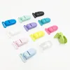 Clips de sucette en plastique, Clips de bretelles, porte-sucette, en plastique solide et sûr pour bébé, accessoires multicolores, vente en gros