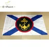 Drapeau d'infanterie navale russe 3 * 5ft (90cm * 150cm) drapeau en polyester décoration de bannière volant maison drapeau de jardin cadeaux de fête