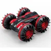 Four-drive remote control amphibious stunt vehicle 2.4G waterproof double-sided driving tank car toy remote-controlled double-sided car