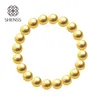 SHENSS Qualité Shell Perle Bracelet Élastique Femmes Bracelets de Différentes Tailles Couleur Jaune