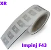 ISO 18000-6C, EPC Class1 Gen2 860-960MHz 26x16mm Impinj F43 RFID Wet Inlay Dry Inlay Label met ADHSIVE 1000PCS / ROLL