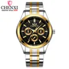 Chenxi Luxury Brand Analog Quartz Watch Men's Business Military Full rostfritt st￥l MAN HJￄLPSWATCHES Klocka Relogio Masculino