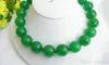 gezonde ronde natuurlijke groene jade ketting 16 mm 18''