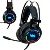 Deep Bass 7.1 Gaming Headset Headphones luminosos com Microfone para PC computador para Xbox One Professional Gamer Surround Sound RGB Luz