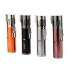 Honest Lighter Four Torch Red Flame Windproof Lighter Refillable Inflatable Jet Butane Gas Lighters