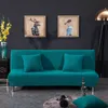 Armloser Sofa-/Bettbezug aus Fleecestoff, Universalgröße, Stretchbezüge, günstiger Couch-Schutz, elastischer Bank-Futon-Bezug