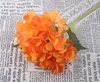 18 colori fiore di ortensia artificiale seta finta singolo tocco reale bouquet ortensie per centrotavola matrimonio festa a casa fiori decorativi