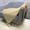 110 * 150 cm pashmina dziewiarska koc domowy biuro sofa koce drzemka dzianie kulek koce klimatyzator koc M134