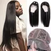 Voorgeplukte HD transparant kantpruik Braziliaans recht 13x6 Glueless Lace Front Human Hair Wigs5929562