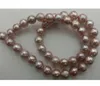 Collana di perle viola chiaro naturale da 10-11 mm Chiusura in oro 14k da 18 pollici