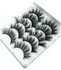 NYA 5PAIRS FAUX 3D Mink Eyelashes False Eyelashes Naturliga tjocka långa ögonfransar Eyelash Extension Wispy Makeup Beauty Tools