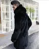 Jaqueta de Couro Masculina 2020 Faux Jacket Coats 5XL 6XL Plus Size Winter Furry Casued Black Outerwear XL669