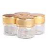 24 pieces 10ml 30*30mm Glass Bottles with Golden Frosted Caps Transparent Glass Perfume Bottle Spice Bottles Spice Jars