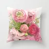 Padrão Rose Flor Pillowcase Sofá decorativa capa de almofada para a pele Home Decor 45x45cm Peach fronha 14styles T2I5814