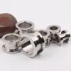 100pcslot mix 210mm Cheap Jewelrystainless steel screw ear plug flesh tunnel piercing body jewelry6730907