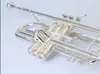 Bach trompet LT180S-37 Bb Gümüş Kaplama kaliteli Nefis El profesyonel Müzik Aletleri ağızlık çantası, hediye olarak bir çanta ekle