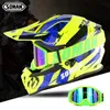 Capacete de motocross Soman com óculos vestíveis óculos de motocicleta Helm Racing Professional Casco Motocross ECE Aprovação SM6331044796