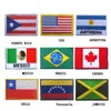 Национальный флаг подшивки American Flag Puerto Rico Jamaica Venezuelan Flag Badge Bandage Bangage Clate Clothing рюкзак 8 * 5 см.