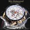 Forsining Automatic Men Watch Casual Golden Date Polish Black Leather Belt Mechanical Watches Waterproof Clock Relogio Masculino279585847