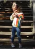 Sigate per bambini per la felpa arcobaleno per bambini per bambini Top Coperoncini a maniche lunghe per magliette 2019 Tees Autunno primaverile abbigliamento per bambini 3CO7956598