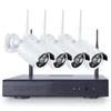 4PCS 4CH CCTV Trådlöst 720P NVR DVR 1.0MP IR Outdoor P2P WiFi IP Säkerhetskamera Videoövervakning - USA