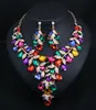 Bridal Jewelry Sets Wedding Necklace Earring Set Women Party Costume Accessories Jewellery Fashion Necklace Pendant Earrings Set19427476