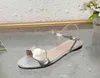 Горячие продажи-Классические женские пляжные тапочки с плоским дном Дизайнерская мода Бренд Женские сандалии Большой размер
