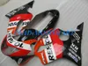 Spritzguss-kundenspezifisches Verkleidungsset für HONDA CBR600F4 99 00 CBR600 F4 1999 2000 CBR 600 F4 600F4 CBR600 rot schwarz Verkleidungs-Bodykit HP38