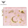 Williampolo Carteira Mulheres Carteiras Veludo Projeto Starry Mini Ladies Carteira Slim Bolsa Moda Zipper Moeda Bolsa 2019 Novo