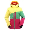 Whole-SAENSHING Nouvelles filles Veste de neige Femmes Vêtements de ski Coton Pad Chaud Veste de ski imperméable Hiver Ski de plein air et Snowb249l