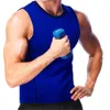 Neoprene Body Shaper maglia calda sudore corsetto di allenamento di sport Sauna Canotta Camicia 8 colori da uomo