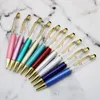 New arrival liquid glitter floated herbarium dry flower flow empty tube diy chubby pen big thicker fat empty barrel DIY pen with stylus